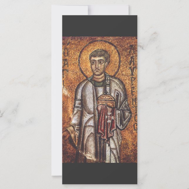 Impression d'art mosaïque orthodoxe Saint Laurent (Devant)