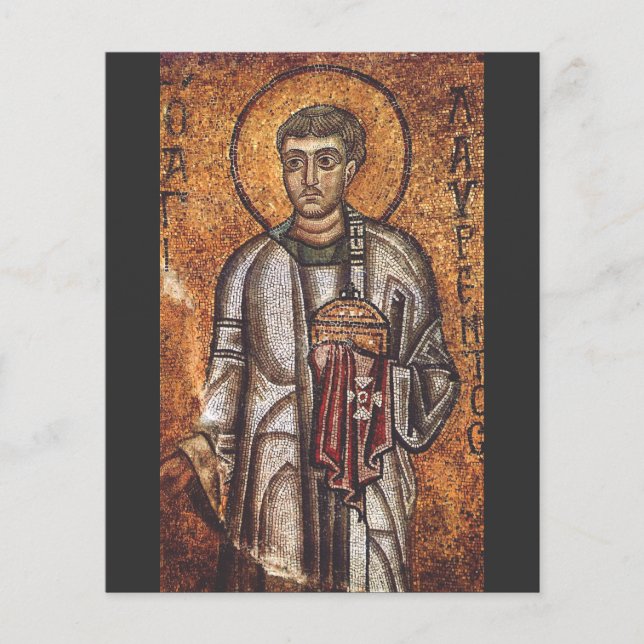 Impression d'art mosaïque orthodoxe Saint Laurent (Devant)