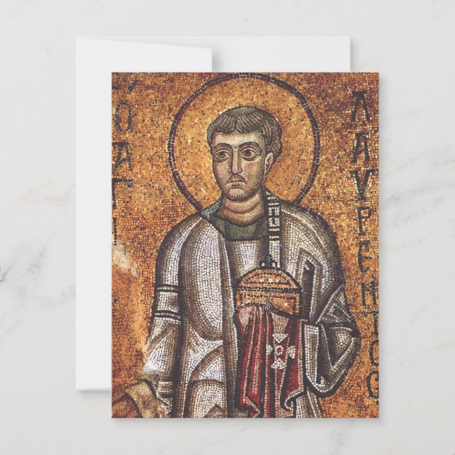 Impression d'art mosaïque orthodoxe Saint Laurent (Devant)