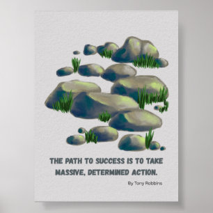 Impression d'art motivationnelle pour une action d