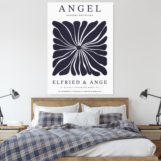 Impression d'art mural abstrait floral Matisse ble (Insitu(Chambre))