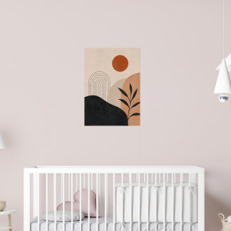 Impression d'art mural abstrait minimaliste Neutre