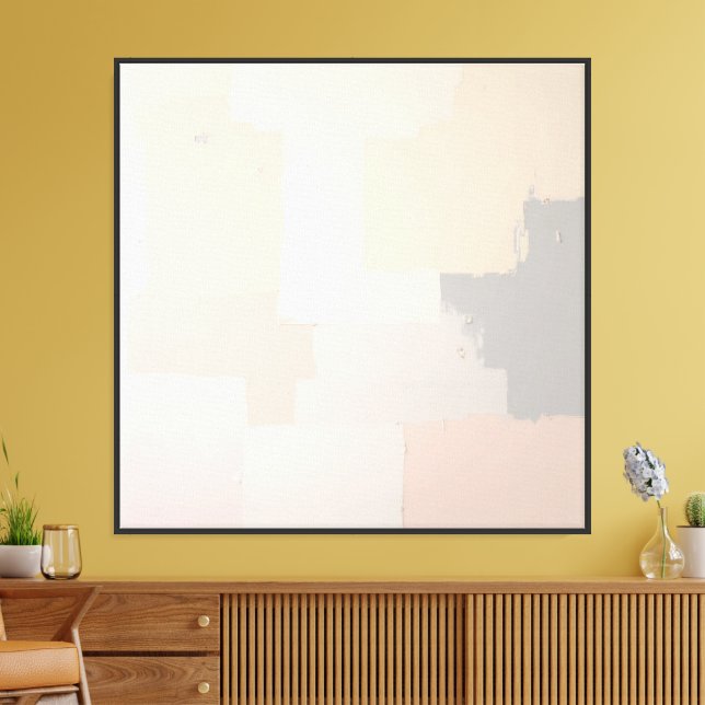 Impression d'art mural abstrait pastel neutre  (Insitu(Salon))