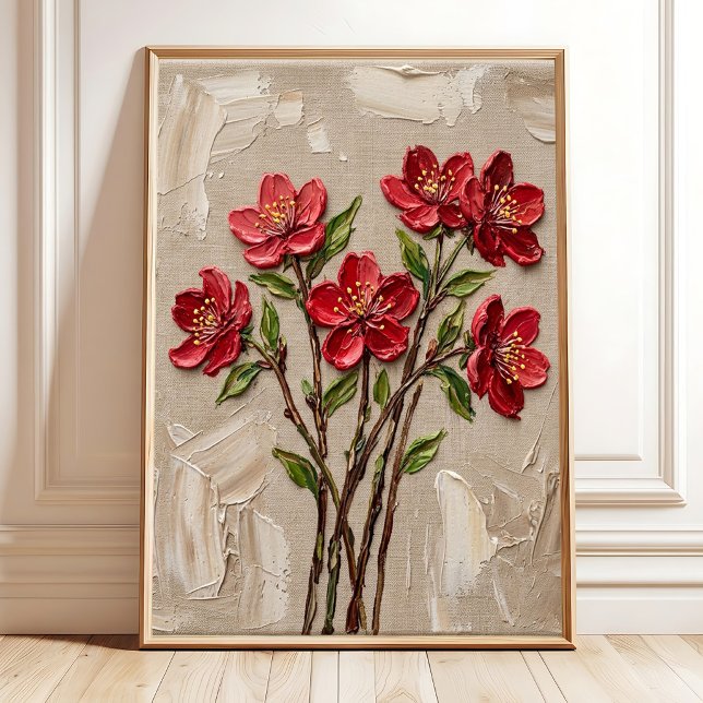 Impression d'art mural abstrait sur toile Fleur de (Créateur téléchargé)