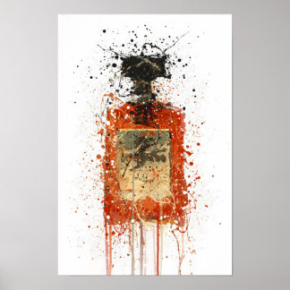 Impression d'art mural 'Amande' pour bouteille de