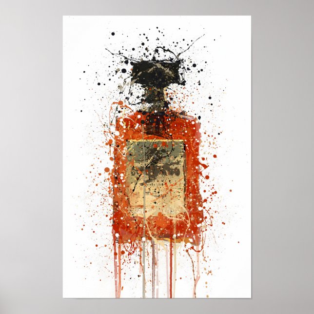 Impression d'art mural 'Amande' pour bouteille de  (Devant)