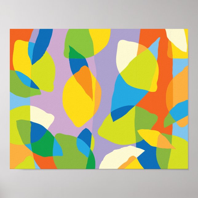 Impression d'art mural au citron frais (Devant)