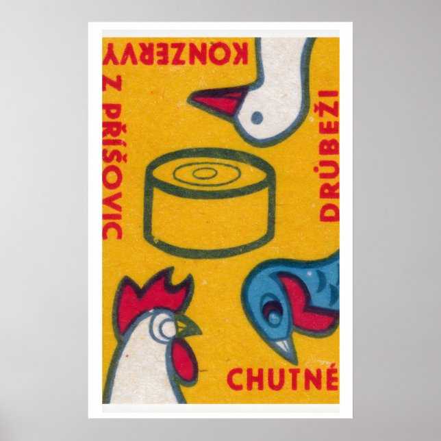 Impression d'art mural boîte d'allumettes Poulet t (Devant)