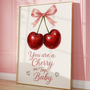 Impression d'art mural Cherry Coquette Cerise ro