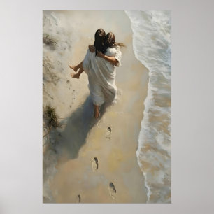 Impression d'art mural chrétien, Jésus a sauvé la