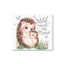 Impression d'art mural d'animaux mignons pour mama