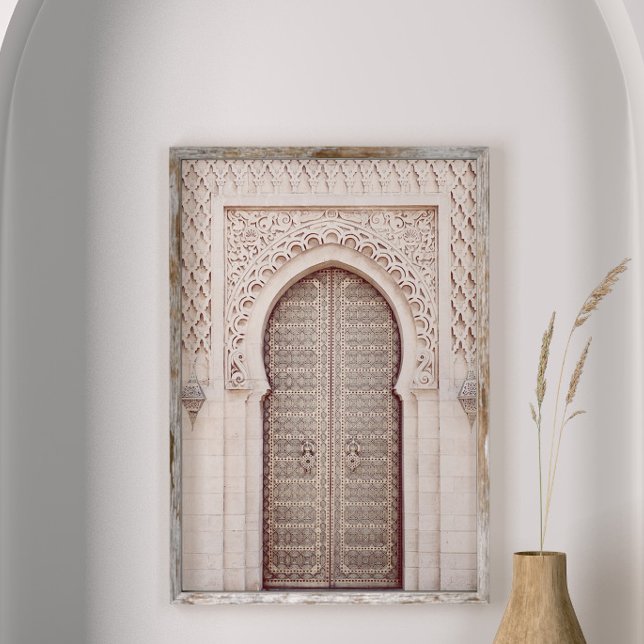 Impression d'art mural d'arche marocaine en terre  (Créateur téléchargé)