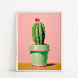 Impression d'art mural de cactus moderne Abstrait