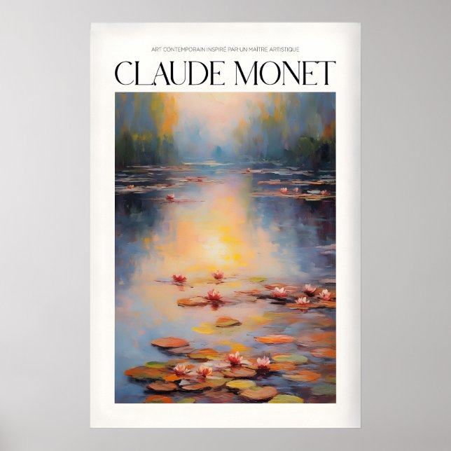 Impression d'art mural de Claude Monet (Devant)