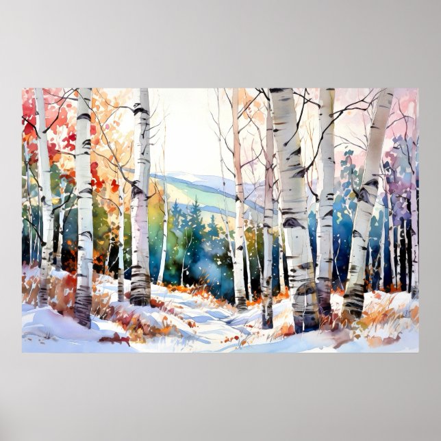 Impression d'art mural de forêt naturelle (Devant)