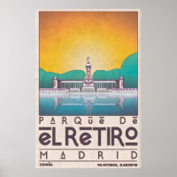 Impression d'art mural de Madrid Parque de El Reti