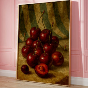 Impression d'art mural de nature morte de cerise v