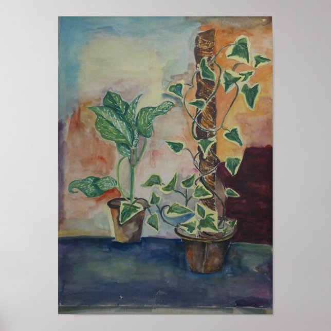 Impression d'art mural de plantes botaniques intér (Devant)