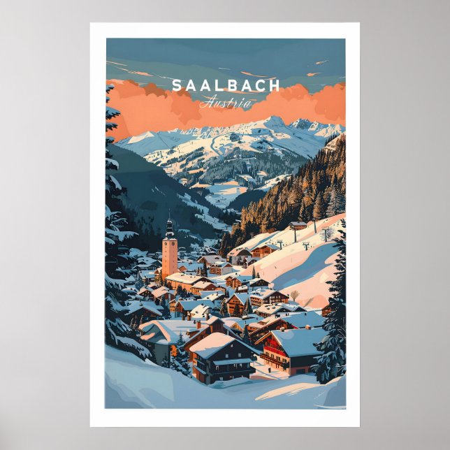 Impression d'art mural de Saalbach 1 (Devant)