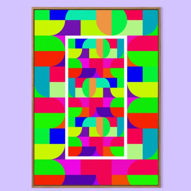 Impression d'art mural de style Bauhaus coloré (Créateur téléchargé)