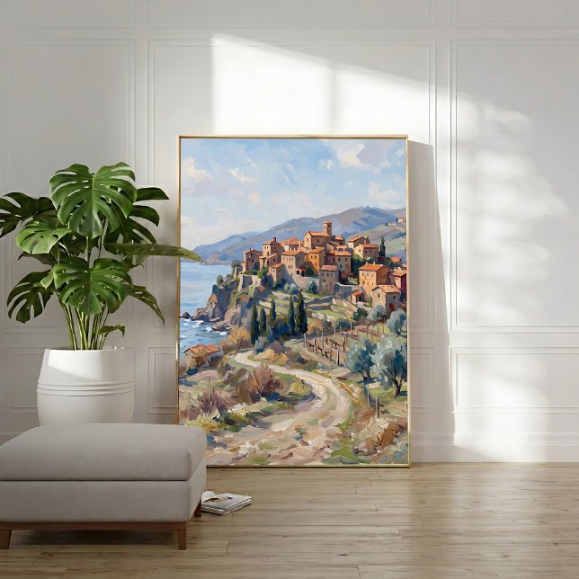 Impression d'art mural de village toscan, prête à  (Créateur téléchargé)