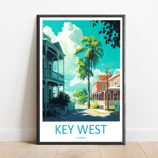 Impression d'art mural de voyage à Key West Décora (Créateur téléchargé)