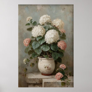Impression d'art mural d'hortensia, Prairie printa