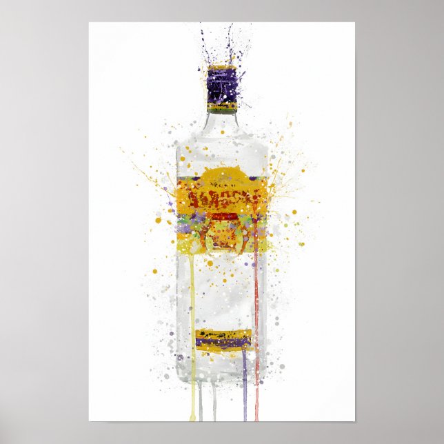 Impression d'art mural 'Dragon' pour bouteille de  (Devant)