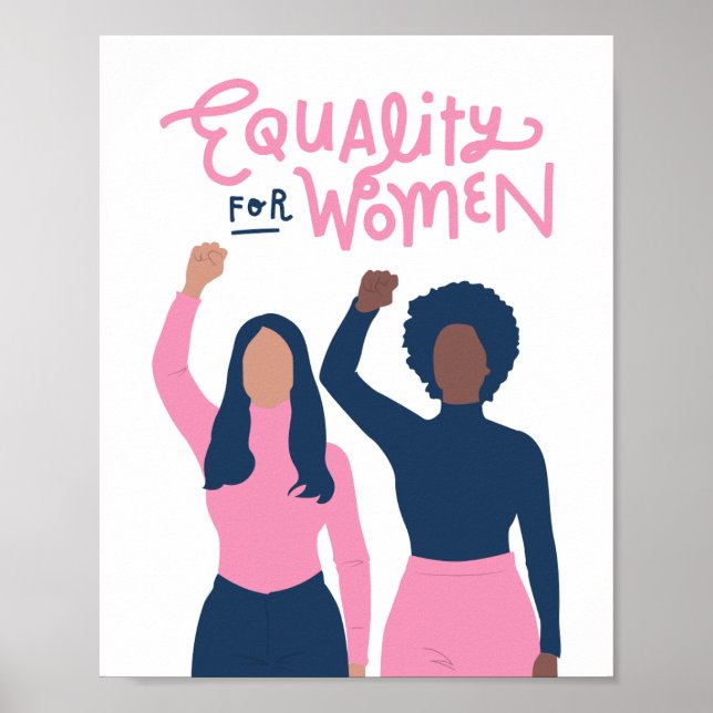 Impression d'art mural Égalité pour les femmes (Devant)