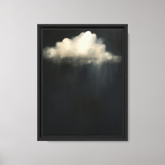 Impression d'art mural minimaliste de nuage sur fo
