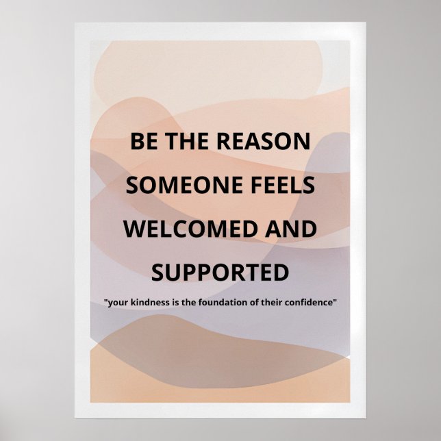 Impression d'art mural motivationnel minimaliste / (Devant)