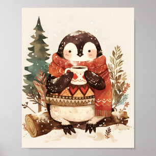 Impression d'art mural pour la nurserie hivernale