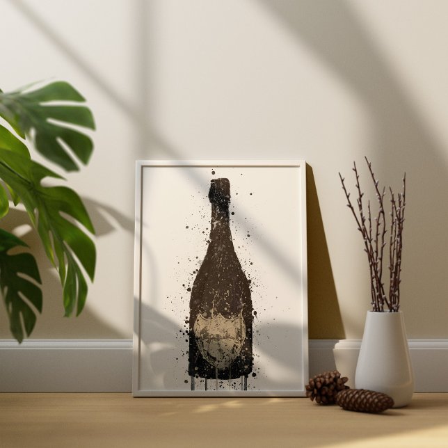 Impression d'art mural 'Vanta' de bouteille de Cha (Créateur téléchargé)