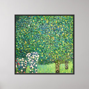 Impression d'art murale de Gustav Klimt Roses sous