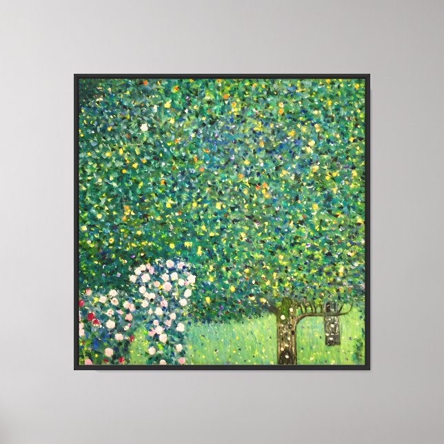 Impression d'art murale de Gustav Klimt Roses sous (Recto)