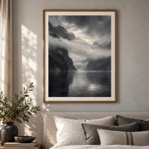 Impression d'art Nuage sur le Fjord