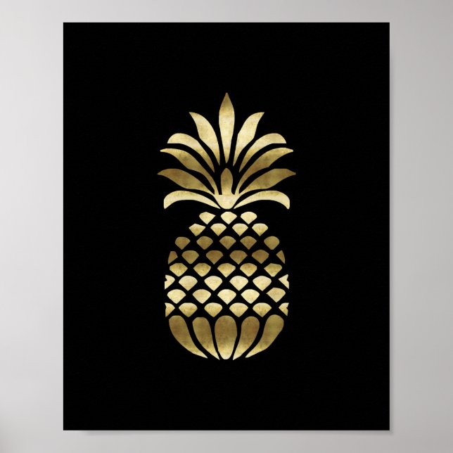 Impression d'art OR PINEAPPLE (Devant)
