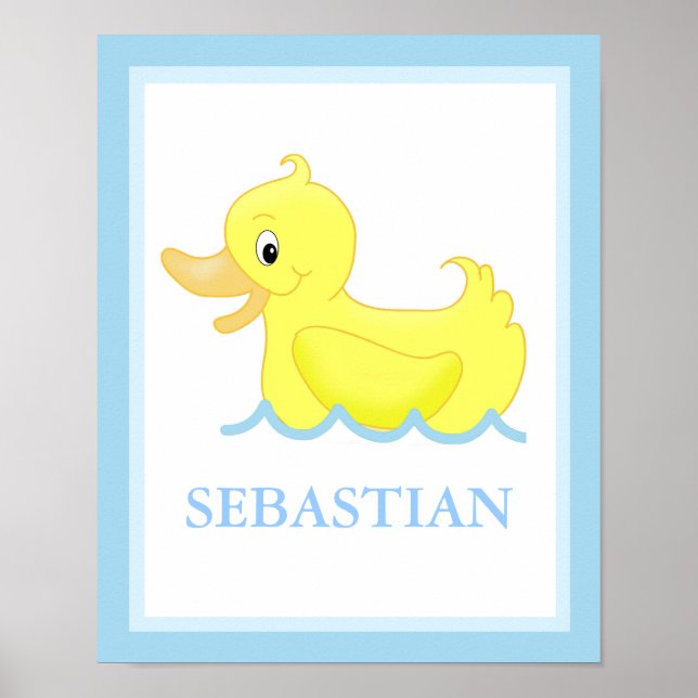 Impression d'art personnalisée Little Ducky Canard (Devant)