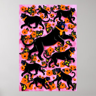 Impression d'art pop de Black Panther Maximaliste 