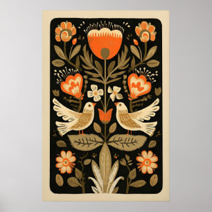 Impression d'art populaire mexicain Arbre de Vie O