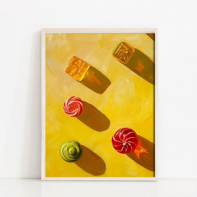 Impression d'art rétro tendance, peinture de bonbo (Créateur téléchargé)