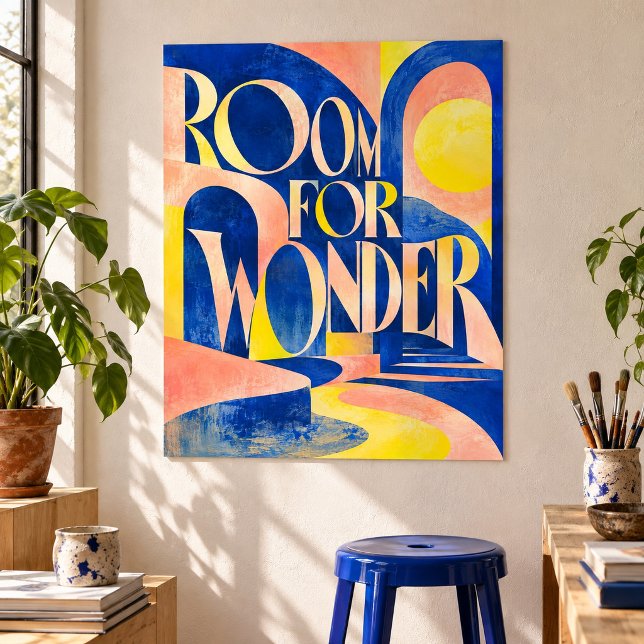 Impression d'art Room for Wonder (Unframed paper art print. All texture effects are printed. Room styling props are not included.)