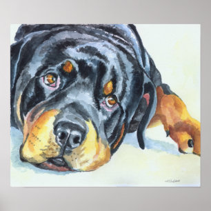 Impression d'art Rottweiler