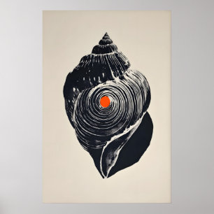 Impression d'art Shankha, coquille Saint-Jacques m