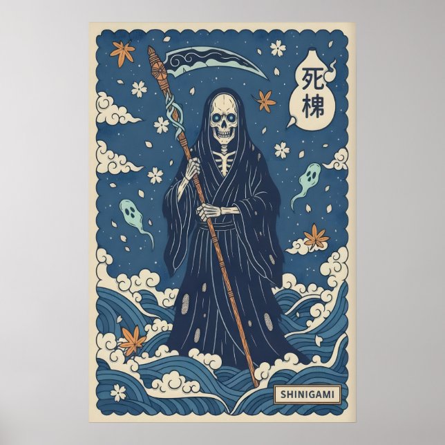 Impression d'art Shinigami Faucheuse japonaise, So (Devant)