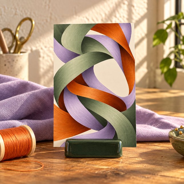 Impression d'art sur grille de ruban (4 x 6 inch unframed semi-gloss print. Flat printed artwork. Styled scene; props not included.)