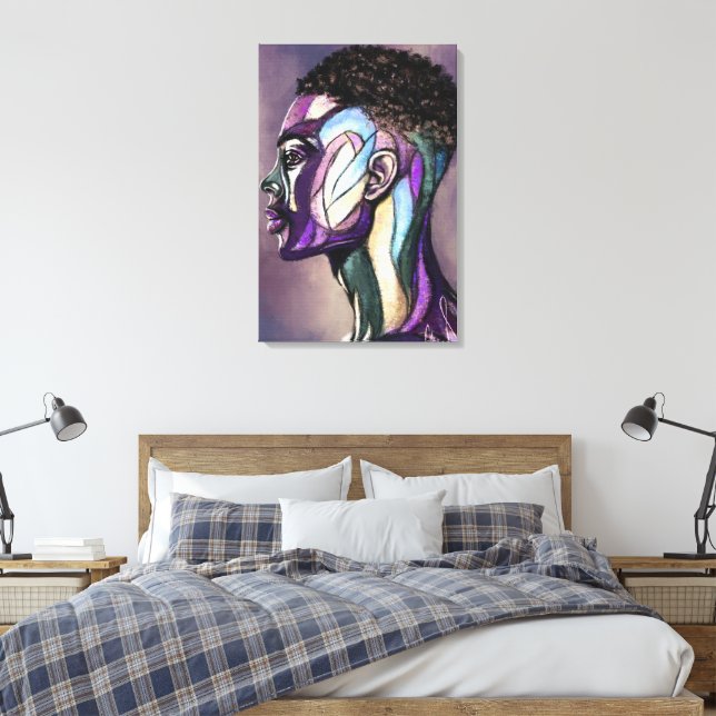 Impression d'art sur toile de l'homme peint (Insitu(Chambre))