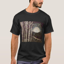 Impression d'art sur un T-shirt "Aspens in Moonlig