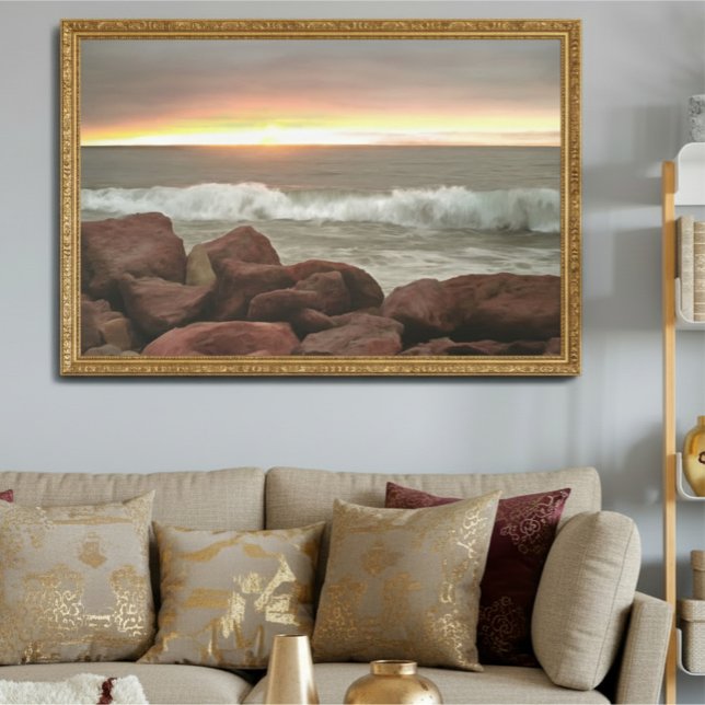 Impression d'art Vagues et Rochers 0893 (Créateur téléchargé)