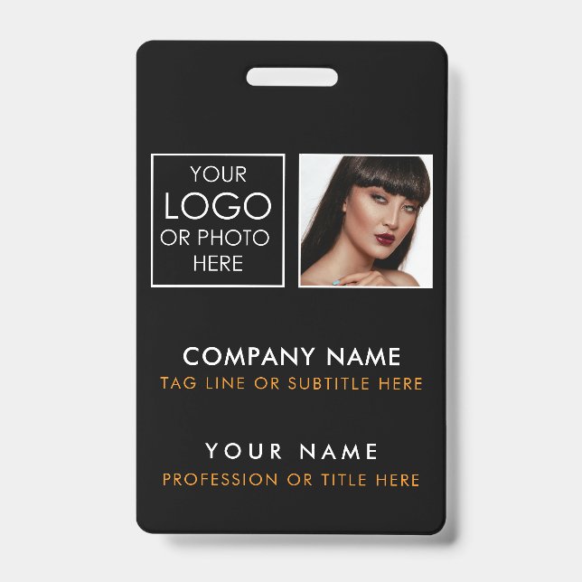 Impression de badge d'identification personnalisé  (Avant)